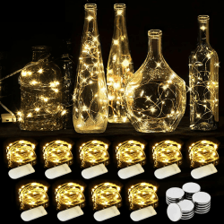 WEARXI Lichterkette Batterie, 10 Stück 2M 20 Mini LED Lichterkette mit Batterie, Lichterkette Innen, LED Lichterketten Batteriebetrieben, Lichterketten für Zimmer Deko, Hochzeitsdeko, Weihnachtsdeko Angebot bei HelloDeals