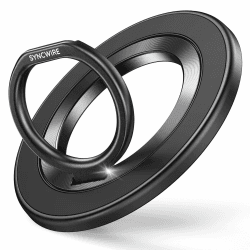 SYNCWIRE Handy Ring Halterung Magnetisch für MagSafe Ring-360 Grad Drehung Handy Griff Halter Fingerhalter für iPhone 17 Pro Max Plus 16 15 14 13 12 Smartphone mit Metallplatte(inbegriffen) Schwarz Angebot bei HelloDeals
