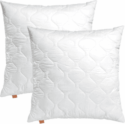 sleepling 2er Set Kissen 50x50 cm, Sofakissen, Kissenfüllung, Zierkissen für Allergiker, Deko Kissen Füllung 50 x 50, Ökotex, Waschbar bis 60 Grad, Made in EU, Basic 100 2 50 x 50 cm Angebot bei HelloDeals