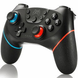 Wireless Controller für Switch, Wireless Pro Controller fürfür Switch/Switch 2/OLED/Lite, Turbo Funktion Einstellbarer Dual Vibration 6 Achsen Gyroskop Joystick Angebot bei HelloDeals