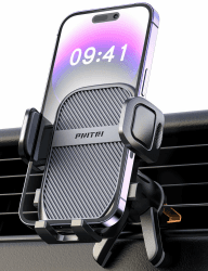 Handyhalterung Auto, Lüftung Schutz Auto Handy Halterung Ständer mit Hakenclip und Beine Doppelte Unterstützung 360° Drehbar KFZ Handyhalter Auto für iPhone Android Smartphone (4.0''-7.0'') Angebot bei HelloDeals