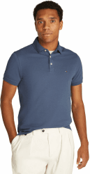 Tommy Hilfiger Herren Poloshirt Kurzarm 1985 Slim Slim Fit XXL Blue (Aegean Sea) Angebot bei HelloDeals