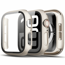 2-Stück Kompatibel mit Apple Watch SE 3/SE 2/SE/6/5/4 Schutzhülle mit Displayschutzfolie 40mm, Hard Gehäuse Eingebaut Kratzfest Gehärtetes Glas Schutzfolie für iWatch 40mm, Polarstern*2 Polarstern/Polarstern 40MM für Series SE 3/SE 2/SE/6/5/4 Angebot bei HelloDeals