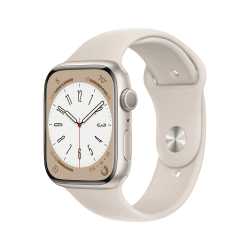 Apple Watch Series 8 (GPS, 45mm) Aluminiumgehäuse Polarstern met Sportarmband Polarstern - One Size (Generalüberholt) GPS 45mm - Armband für 140–220 mm Umfang Aluminium: Polarstern Angebot bei HelloDeals