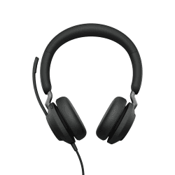 Jabra Evolve2 40 PC Headset - Noise Cancelling Microsoft Teams Zertifizierte Stereo Kopfhörer mit 3-Mikrofon Anruftechnologie - USB-A Kabel - Schwarz (Renewed) Stereo First Edition Stereo Optimiert für Microsoft-Teams Angebot bei HelloDeals