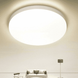 Deckenlampe LED Deckenleuchte, 36W 4000K 4300LM IP44 Wasserfest Rund Flach Badlampe Decke Modern Schlicht Lampe Ultra Dünn für Badezimmer Küche Wohnzimmer Keller Schlafzimmer Flur Ø23CM Angebot bei HelloDeals