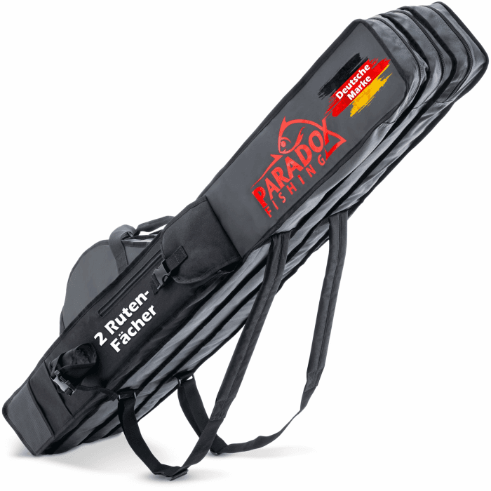 Rutentasche 2/3/4 Fächer I 120cm/130cm/150cm/160cm/190cm I Angeltasche Rutentasche Rutenfutteral Angeltasche - Angelrutentasche 130cm 2 Fächer Angebot bei HelloDeals