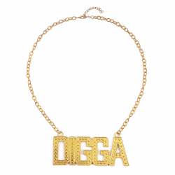 Halskette 'Digga' in Gold - Hip Hop Schmuck Angebot bei HelloDeals