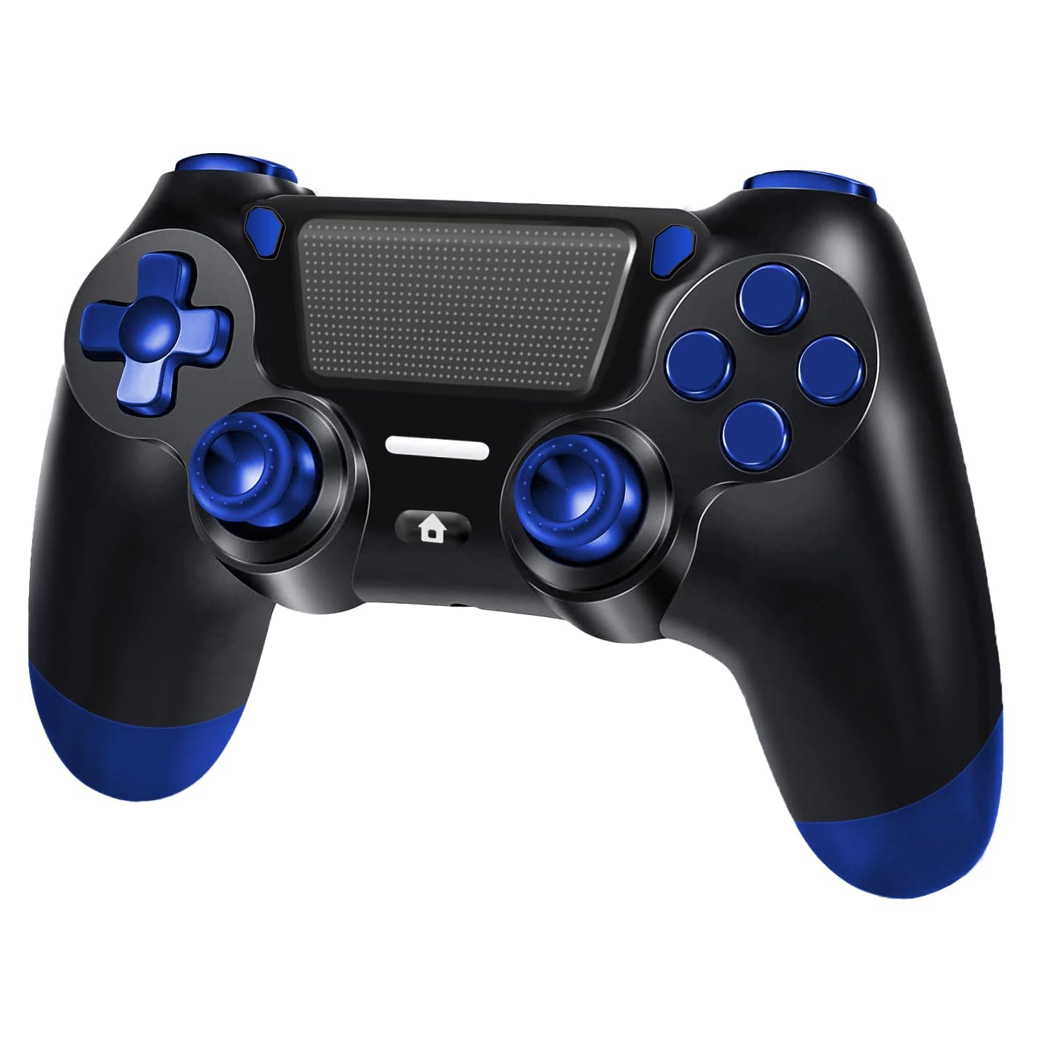 Wireless Controller für PS4, Controller mit Vibration, Audiobuchse, 6-Achsen Gyro Sensor, Touchpanel, Screenshot, Gamepad für PS4/Pro/Slim/PC Black Blue Angebot bei HelloDeals