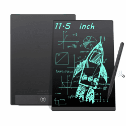 LCD Schreibtafel, Czemo 11.5 Zoll Vollbild LCD-Schreibtafeln für Erwachsene und Kinder mit Magnetstif, Elektronisches LCD Schreibbrett Digitales Zeichenbrett für Büro, Memos und Notizen 11.5 pulgadas Schwarz(Einzelbildschirm+Einzelfarbe) Angebot bei HelloDeals