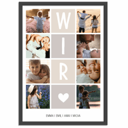 OWLBOOK® Personalisiertes Valentinstags Geschenk für Sie & Ihn mit 8 Fotos & Text | Paare Partner Foto Geschenke zum Valentinstag Jahrestag Geburtstag | WIR | A4/A3 Angebot bei HelloDeals
