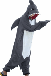 wotogold Tier Hai Pyjama Unisex Erwachsene Cosplay Kostüme XL Grau Angebot bei HelloDeals