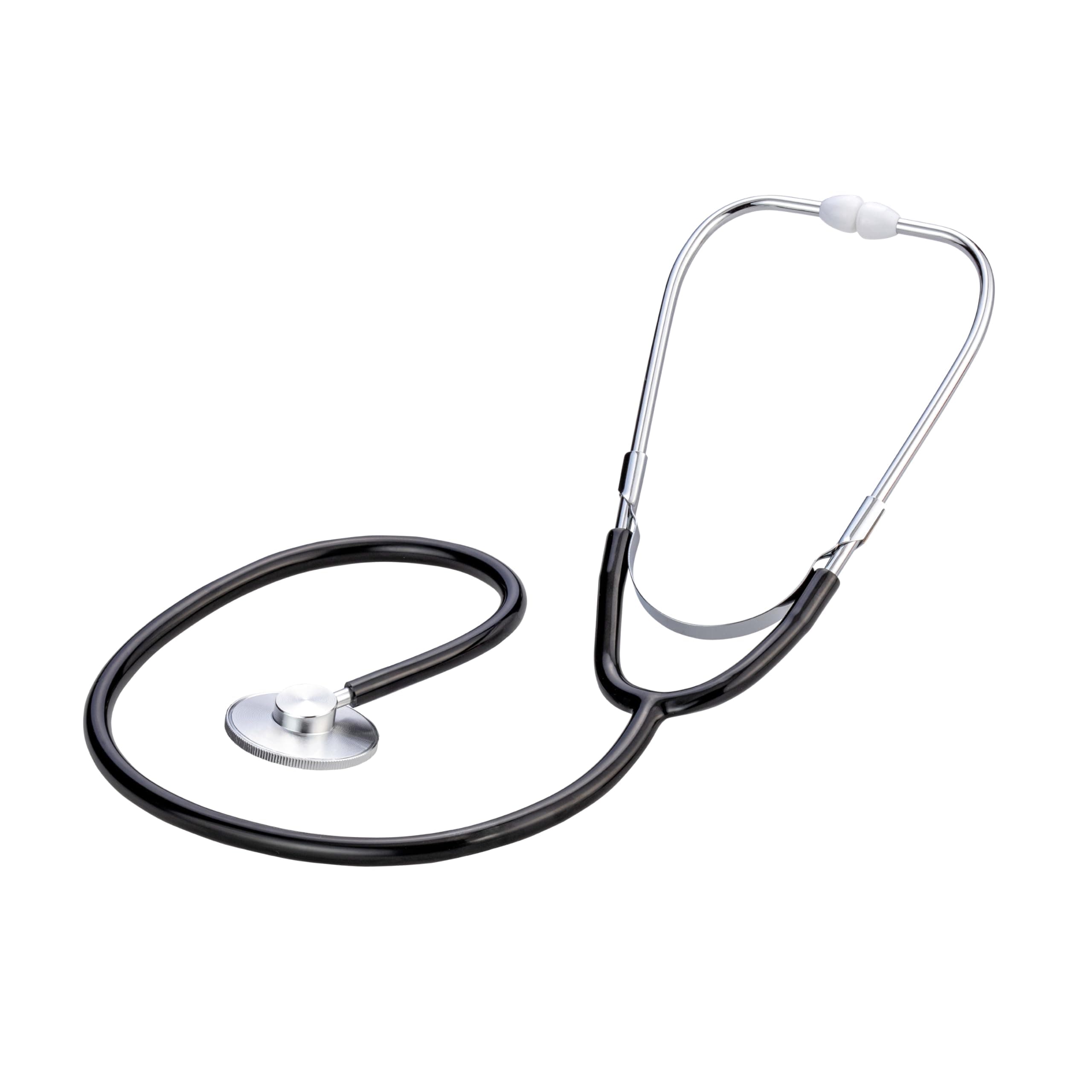 Medi-Inn Flachkopf-Stethoskop SCHWARZ - ultraleicht, nickelfrei, flaches Bruststück, 1-Schlauch-Y-System, weiche Ohroliven Angebot bei HelloDeals