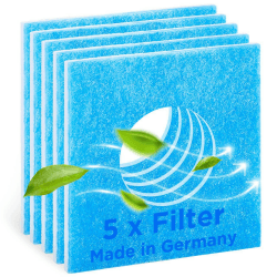 5x Filter geeignet für LIMODOR Lüfter Limot Lüftungsgeräte LF/ELF und F/C, F-LF/5 00010 LIG Ersatzfilter Staubfilter Luftfilter Limodor-Filter 5 X Filter Blau/Weiß Angebot bei HelloDeals