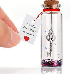 VELENTI Liebes Geschenks für sie, ihn - Ich Liebe Dich Romantisches Geschenk für Frau und Mann - Valentinstagsgeschenk Dekoartikel Dekorative Kugeln Jahrestag Geschenks La clé de mon cœur Angebot bei HelloDeals