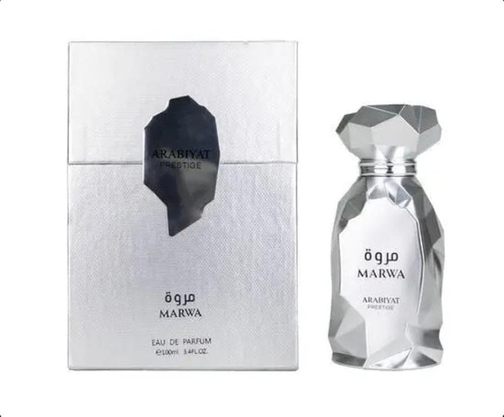Arabiyat Prestige Marwa Eau de Parfum, 100 ml, Silber für Männer, hergestellt in den VAE Angebot bei HelloDeals