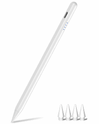 DOGAIN Stift für Apple iPad 2018-2025, 2X Schnellladung, Neigungssensitivität und Palm Rejection Stylus Pencil kompatibel mit iPad 11(A16)/10/9/8/7/6, i-Pad Pro M4/12.9"/11", Air M3/M2/5/4/3, Mini 6/5 Weiß Angebot bei HelloDeals