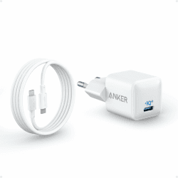 USB C Ladegerät 20W, Anker 511 Ladegerät (Nano), PIQ 3.0 Robustes kompaktes Schnellladegerät mit 180cm USB C Kabel, für iPhone 16/15 / iPad Pro Angebot bei HelloDeals