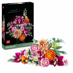 LEGO Botanicals Schöner Rosafarbener Blumenstrauß - Set mit Kunstblumen für Erwachsene - Deko mit künstlichen Rosen, Gänseblümchen, Kornblumen & Holunderblüten - Geschenkidee zum Valentinstag - 10342 Pretty Pink Flower Bouquet 10342 Angebot bei HelloDeals