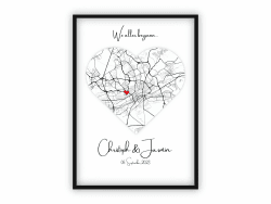 dockyardos® Personalisierbares Koordinaten Poster „Wo alles begann“ | Geschenk für Paare, Freundin oder Frau | Individuelles Wandbild zum Jahrestag, Valentinstag & Geburtstag Angebot bei HelloDeals