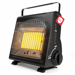 EVOCAMP Tragbare Gasheizung, Camping Heizung 1,7 kW, multifunktionale Keramikheizung, perfekte Gasheizung für Innenräume und Outdoor mit ODS (Sauerstoffmangelsicherung (ohne Gaskartuschen) Angebot bei HelloDeals