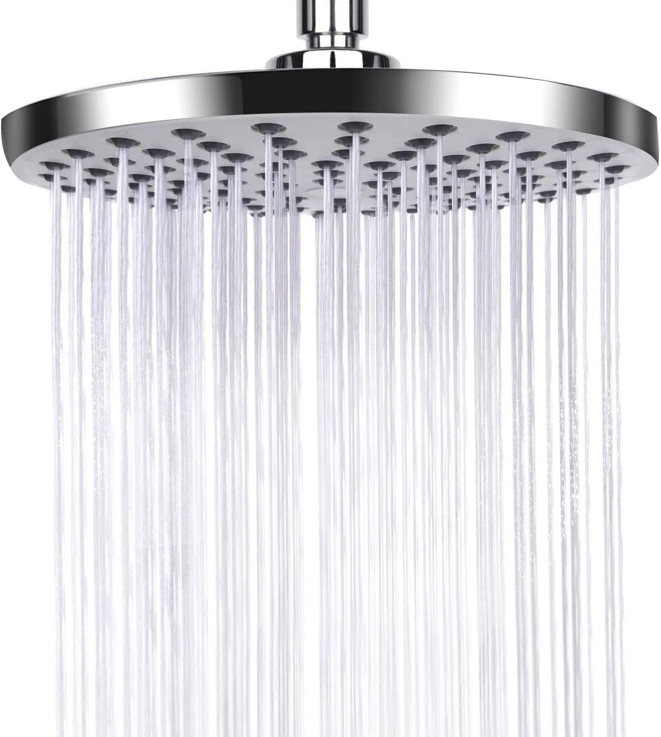 AiQInu 9.6 Zoll Runder Duschkopf Regendusche,Verstellbarer Kopfbrause Wassersparend mit Anti-Kalk-Düsen,Wasserfall-Duschkopf aus Edelstahl,Durchmesser 24.5cm 9.6 inch-Round Angebot bei HelloDeals