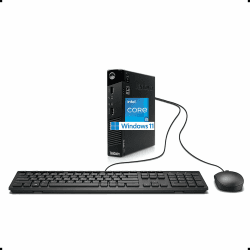 Lenovo ThinkCentre M73 Mini Desktop Computer PC, Intel Core i5-4570, 8GB RAM, 120GB SSD, WiFi, Bluetooth, US QWERTY Tastatur, Windows 11 Pro (Generalüberholt) Angebot bei HelloDeals