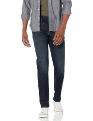 Amazon Essentials Herren Slim-Fit-Jeans - Auslauffarben 32W / 32L Dunkles Indigo Angebot bei HelloDeals