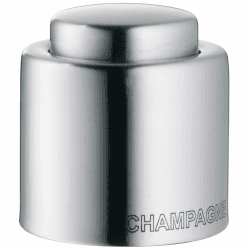 WMF Clever und More Sektverschluss aus Cromargan Edelstahl 18/10, Champagnerverschluss 3 cm, luftdicht und auslaufsicher, Einhandbedienung, eleganter Flaschenverschluss für Sekt und Prosecco Angebot bei HelloDeals