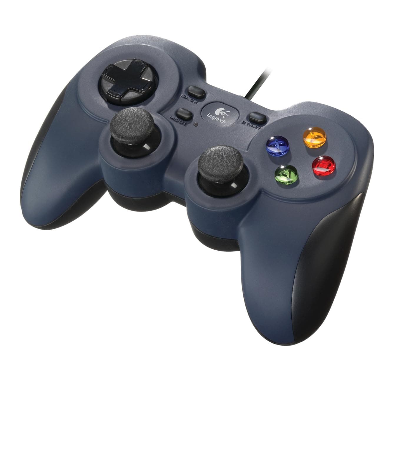 Logitech F310 kabelgebundenes Gamepad, Controller mit Konsolenartigem Layout, 4 Tasten D-Pad, XInput/DirectInput, Komfortable Griffflächen, 1,8 m Kabel, PC - Blau/Grau Schwarz Angebot bei HelloDeals