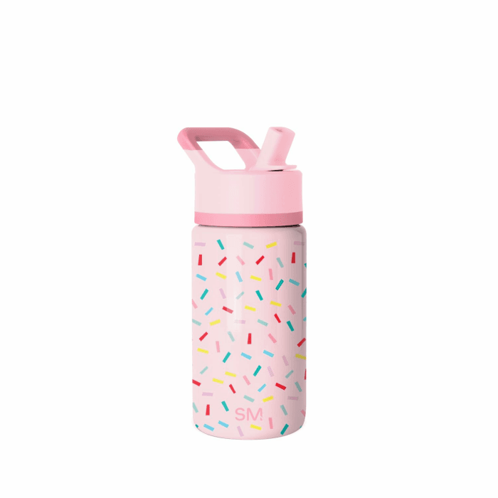 Simple Modern Trinkflasche Kinder mit Strohhalm | Sport Isolierte Edelstahl-Kindertrinkflasche für Kleinkinder Jungen und Mädchen | Summit | 415ml | Confetti 414 ml Confetti Angebot bei HelloDeals