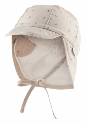 Sterntaler Schirmmütze Nacken Anker - Baby- und Kinder Mütze mit Nackenschutz Ohrenklappen und Bindeband - Sonnenmütze mit Futter aus Batist (Bio) - Sommer Kopfbedeckung 51 beige Angebot bei HelloDeals