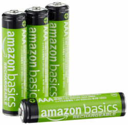 Amazon Basics 4er-Pack wiederaufladbare AAA-NiMH-Leistungsbatterien, 800 mAh, 1,2 V, bis zu 1000x wiederaufladbar, vorgeladen 4 Stück AAA Angebot bei HelloDeals
