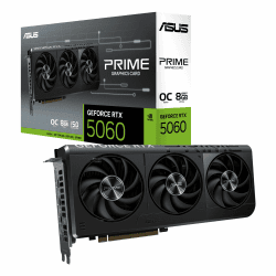 ASUS Prime GeForce RTX 5060 8GB GDDR7 OC Edition Gaming Grafikkarte (Nvidia GeForce RTX5060 DLSS 4, 2,5-Slot Design, PCIe 5.0, 3X DisplayPort 2.1b, 1x HDMI 2.1b, PRIME-RTX5060-O8G) OC Edition 8GB Prime - RTX 5060 Schwarz Angebot bei HelloDeals