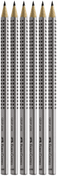Faber-Castell 117697-6 Bleistifte GRIP 2001, Härtegrad: HB, Schaftfarbe: silber HB 6 Angebot bei HelloDeals