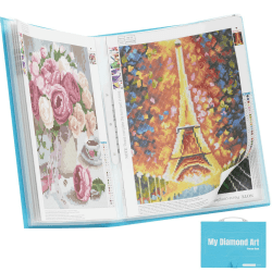 ARTDOT A3 Diamond Painting Mappe mit Griff, Diamond Painting Zubehör für Aufbewahrung Diamant Painting Erwachsene Bilder, mit 30 Klarsichthüllen fasst 60 Blatt A3(42*30 cm) Angebot bei HelloDeals
