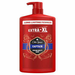 Old Spice Captain 3-in-1 Duschgel für Haar, Gesicht und Körper 1000 ml, langanhaltende Frische, Duft in Parfumqualität, Tiefenreinigung Angebot bei HelloDeals