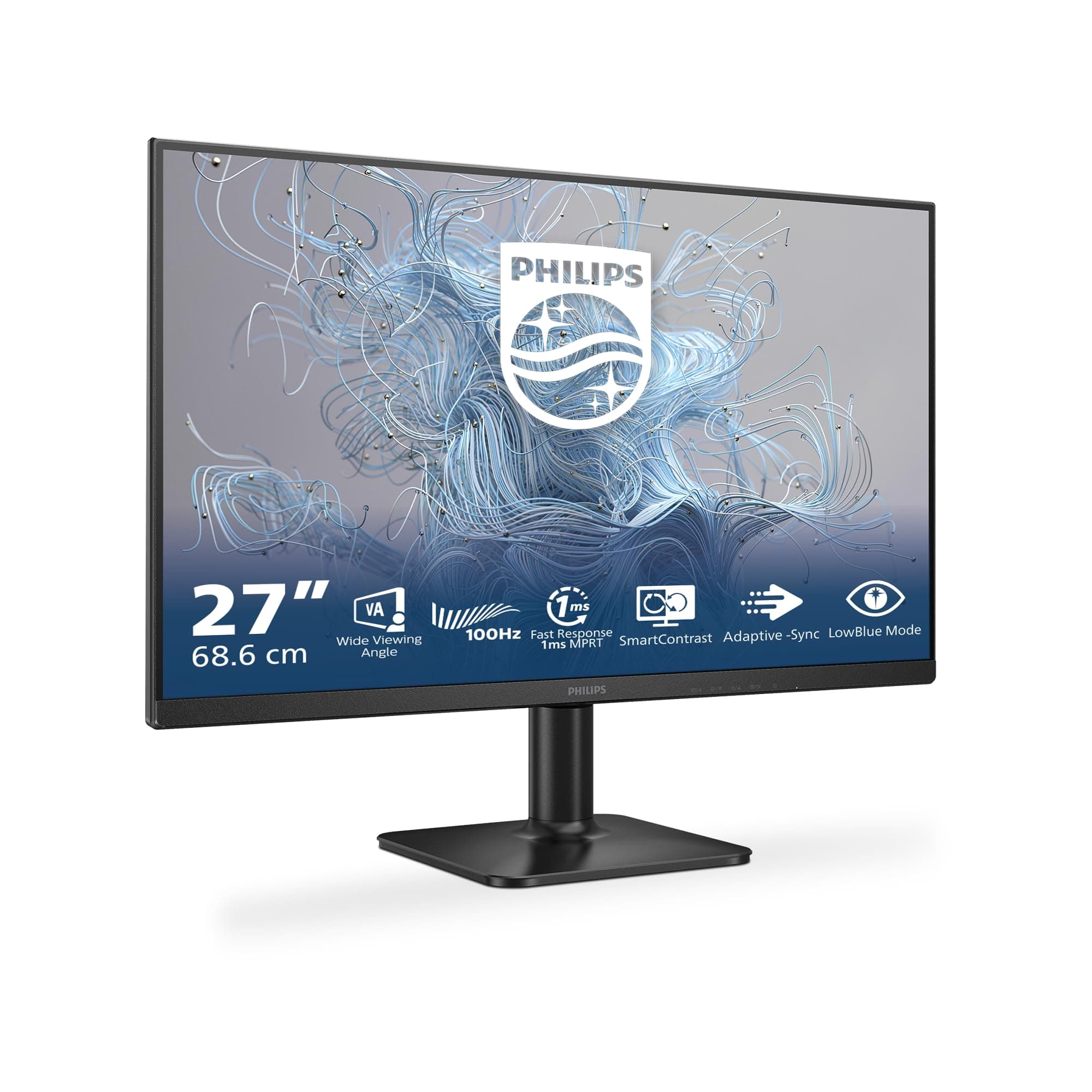 Philips 27E2N1100L - 27 Zoll Full HD Monitor, Adayptive Bildsynchronisation (1920x1080, 100 Hz, 1x D-Sub, 1x HDMI 1.4) schwarz 27" FHD Fester Standfuß VA 100 Hz HDMI Angebot bei HelloDeals