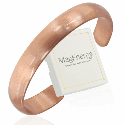 MagEnergy Kupferarmband für Männer & Frauen, 100% reines Kupfer, roh, massiv & unbeschichtet, handgefertigt, zeitloses tibetisches Armband in minimalistischem minimalistisches poliertes Design Angebot bei HelloDeals