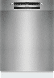 Bosch SMU4EVS08E, Serie 4, Smarter Unterbau-Geschirrspüler 60 cm, Besteckschublade, Spülmaschine mit Programmassistent, besonders Leise, höhenverstellbarer Oberkorb, Automatische Türöffnung, Edelstahl Serie 4 EEK B Besteckschublade Angebot bei HelloDeals