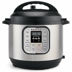 Instant Pot Duo 7-in-1-Multikocher 5,7 l – gebürstetes Edelstahl, großer Schnellkochtopf, Schongarer, Reiskocher, Sauteuse, Joghurtbereiter, Dampfgarer und Speisenwärmer, spülmaschinenfest Klassisch 5.7 Liter Angebot bei HelloDeals