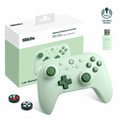 8bitdo Ultimate 2C Wireless Controller für Windows-PC und Android, mit 1000 Hz Abfragerate, Hall-Effekt-Joysticks und Hall-Triggern und Neu Belegbaren L4/R4-Stoßfängern, Turbofunktion (Grün) Angebot bei HelloDeals