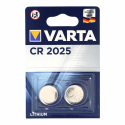 VARTA Batterien Knopfzelle CR2025, 2 Stück, Lithium Coin, 3V, kindersichere Verpackung, für elektronische Kleingeräte - Autoschlüssel, Fernbedienungen, Waagen Angebot bei HelloDeals
