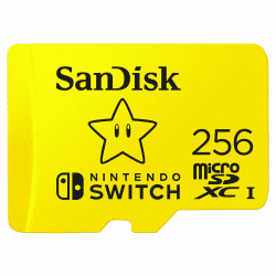 SanDisk microSDXC UHS-I Speicherkarte für Nintendo Switch 256 GB (U3, Class 10, 100 MB/s Übertragung, mehr Platz für Spiele) Standard 256 GB / Standard Angebot bei HelloDeals