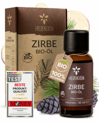 Heldengrün© BIO Zirbenöl [100% NATURREIN] - Echtes Zirben Öl - Alpen Wildwuchs aus Österreich - Zirbenöl Ätherisches Öl - Zirbenöl für Diffusor Zirbe 30 ml (1er Pack) Angebot bei HelloDeals