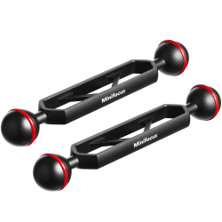 2 Packungen 6" Doppelkugel-Verlängerungsarm aus Aluminiumlegierung, 1" Kugelkopfanschluss Unterwasser-CNC-Arm-System Kugelkopfverlängerung für Stroboskop/Videoleuchte/Tauchkameraträger 6 inch Angebot bei HelloDeals