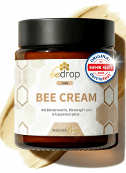 bedrop Bienengiftsalbe hochdosiert (kühlend & wärmend) - Bee Cream Bienengiftcreme mit Bienenwachs und 8 Kräuterextrakten, wie Aloe Vera, Ringelblume, Eukalyptus und Rosskastanie 100g 100 g Angebot bei HelloDeals