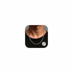 YADOCA Silberkette Herren 925 Silber, 3mm/5mm Halskette Kette für Männer Herren Silber Kette Hypoallergene Panzerkette Halskette Schmuck für Männer 3mm-silber 51.0 Zentimeter Angebot bei HelloDeals