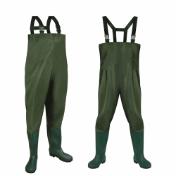Wathose 70D Nylon Composite PVC Angelhose, mit rutschfesten Gummistiefeln, Teichhose, Hochwasserhose, geeignet für Baustellen, Angeln, Bauernhöfe, Gärten 42 Grün Angebot bei HelloDeals