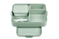 Mepal - Bento Lunchbox Take A Break Large - Brotdose mit Bento-Box - Meal Prep Box für Sandwiches, Kleine Snacks & Reste - Snack & Mittagessen - Essensbox mit Fächern - 1500 ml - Nordic Sage Nordic Sage Large Angebot bei HelloDeals